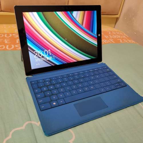 Microsoft Surface 3 LTE 2+64GB (連原裝藍色keyboard)