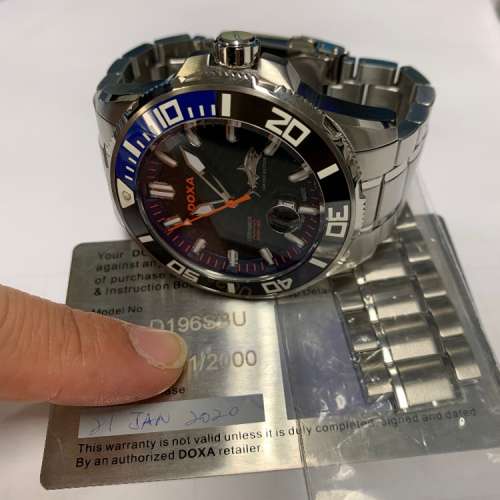 DOXA 300m automatic swiss made have warranty card limited edition