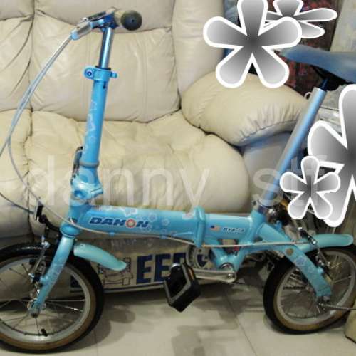 美國大行 Dahon Dove 罕有豆腐早期版 天粉藍 14"吋 鋁架輕量摺合單車 Bike BYA-14