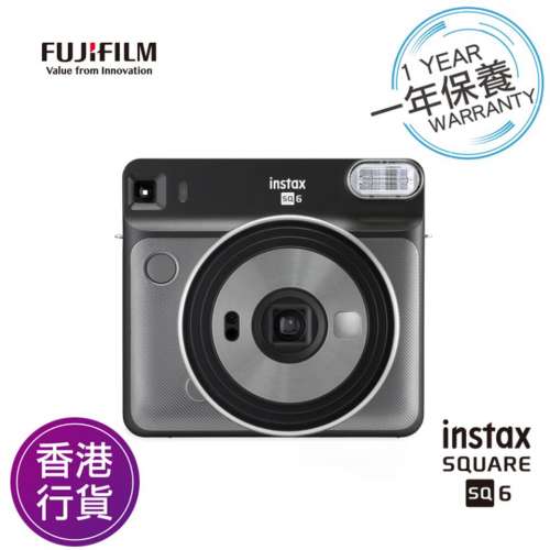 FUJIFILM INSTAX SQUARE SQ6 INSTANT CAMERA (GRAPHITE GRAY) 富士即影即有菲林相機...