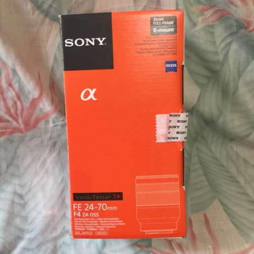 Sony FE24-70/4 ZA 蔡司鏡頭，行貨，配件齊全，95以上