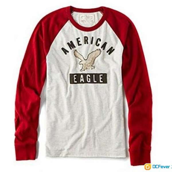 (全新) 男裝American Eagle AEO 長袖Vintage T-shirt原價$290 (Hollister Zara A&F)