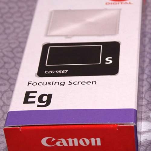 100%全新 Canon Eg-S 超精確磨砂對焦屏(5D2或6D合用)