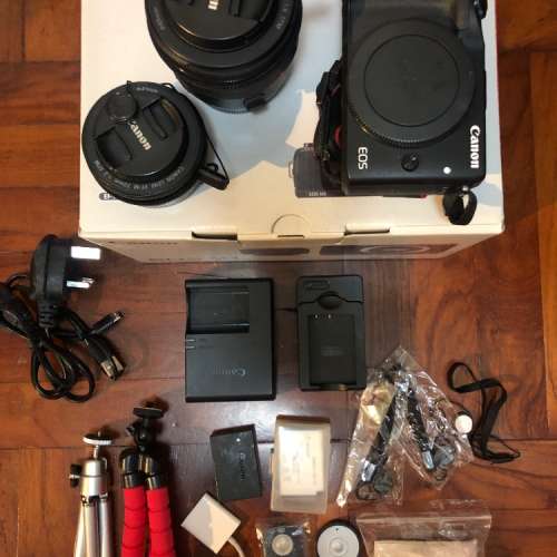 Canon M3 EF-M 22mm f/2.0 STM & EF 50mm f/1.8 STM & EF-EOS M adapter