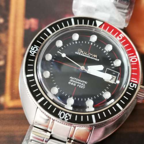 淨錶 95% 原裝鋼帶 42mm Bulova 寶路華潛水666呎 完美復刻之作 新淨少用完美者勿近...