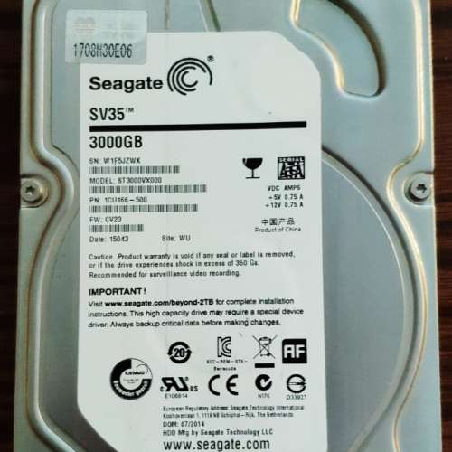 Seagate SV35 3TB SATA3 ST3000VX000