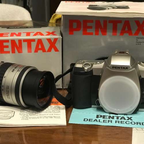 Pentax ZX-7 + 28-80mm鏡頭，全套有盒及說明書