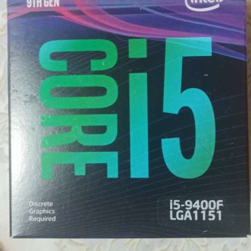 Intel i5 9400f CPU