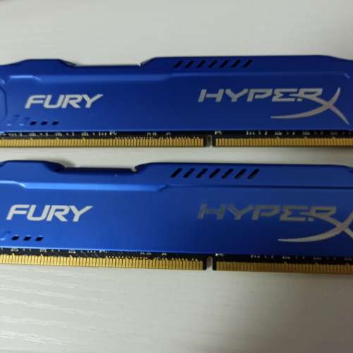 Kingston HyperX FURY 自動超頻 DDR3 1600 記憶體 16GB kit (8GB*2)  雙通道套組