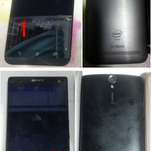 5部電話,有問題,當壞機/零件出售