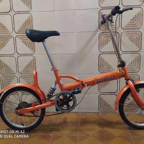 16 吋橙色可摺單車