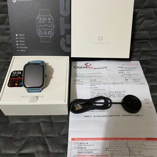 99％極新無花 水貨 藍色 小米 AMAZFIT 華米 GTS 全套有盒有單