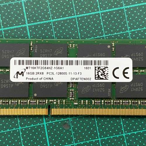 Micron 16GB DDR3L 1600MHz 12800 Notebook RAM