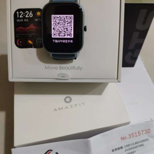 99.99 new Amazfit GTS Blue 還有十個月保養