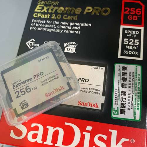 Sandisk Cfast 2.0 256GB and card reader