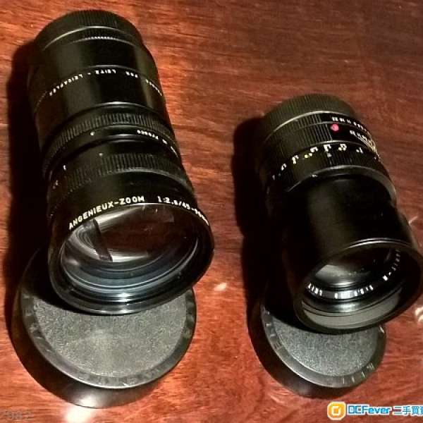徠卡Leica R 精選靚 90mm人像鏡 + 徠卡愛展能Leitz-Angenieux Zoom 45-90mm