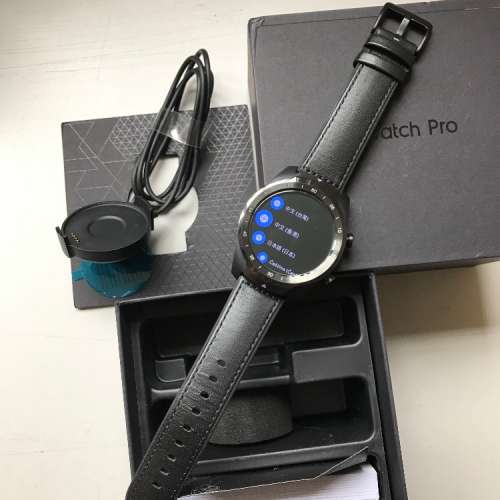 98%New Ticwatch Pro Bluetooth Smart Watch IP68 Display Wear OS by Google Black