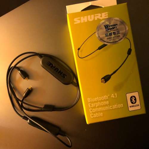 全新Shure BT1 Bluetooth 藍牙耳機線