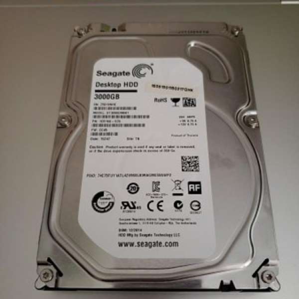 SEAGATE 3TB HDD 硬碟