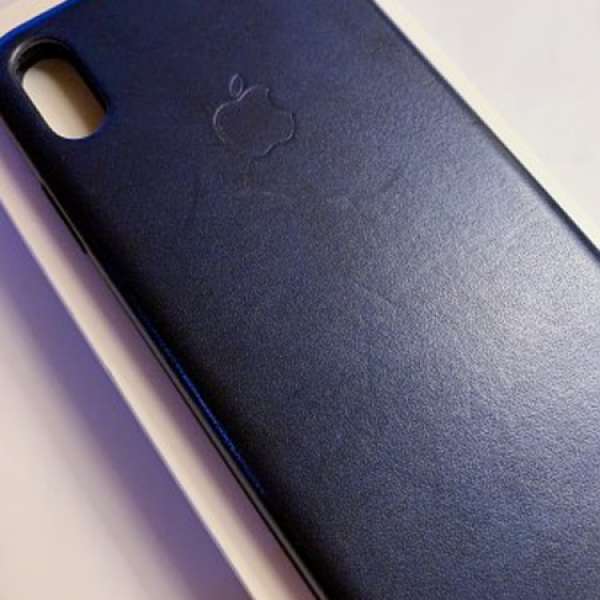 iPhone XS Max Leather Case blue I Phone 原廠皮套 藍色