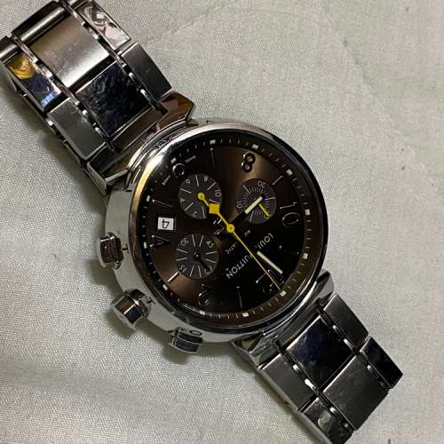 Louis Vuitton Tambour Chronograph Q1121 automatic Swiss Made, all original