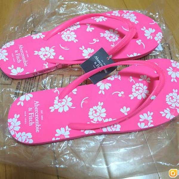 100%全新正貨 Abercrombie and Fitch A&F Flip Flops womens 沙灘拖鞋 Hollister