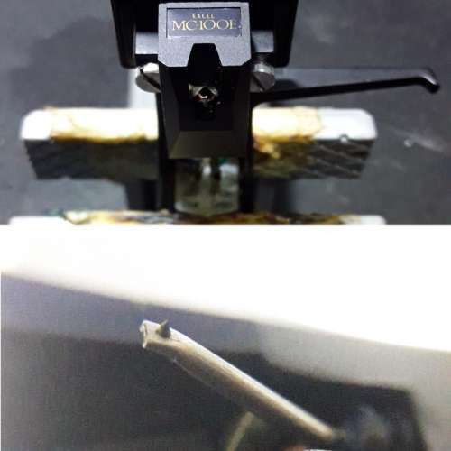 1)Technics SL-1500 直驅唱盤 , 2)唱針 Excel MC-100E