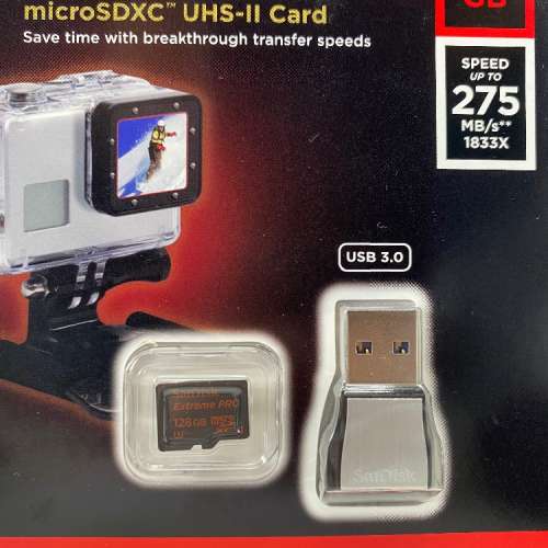 Sandisk Extreme Pro UHS-II 128Gb MicroSD Card