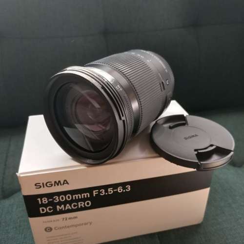 Sigma 18-300mm f/3.5-6.3 DC Macro OS HSM Contemporary Canon Mount 90% 新