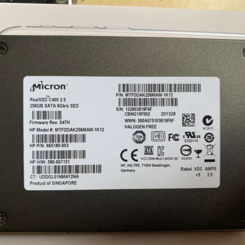 micron 256GB SSD