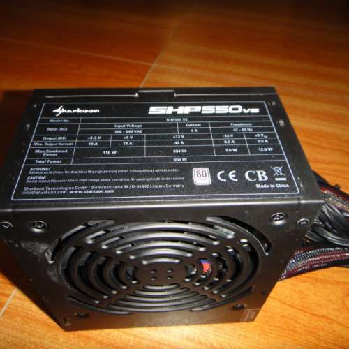 SHARKOON SHP V2 550W 80 Plus***另一隻CoolerMaster GX450W 80Plus銅