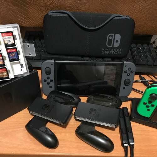 行貨NINTENDO SWITCH$95%NEW連8隻GAME$4200