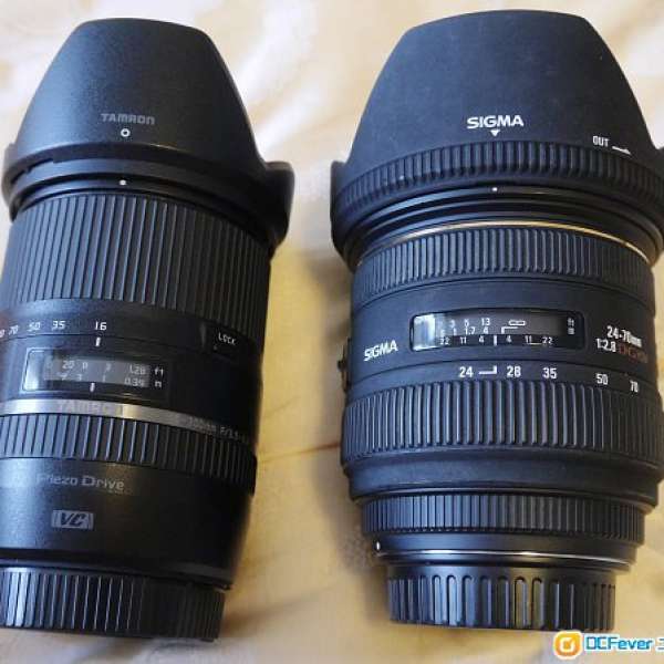 Canon Sigma Tamron 鏡 2支 18-300 Di II VC PZD B016 24-70 F2.8 EX DG HSM