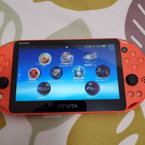 橙黑色 Sony PS Vita PSV 2000 64GB 開心版