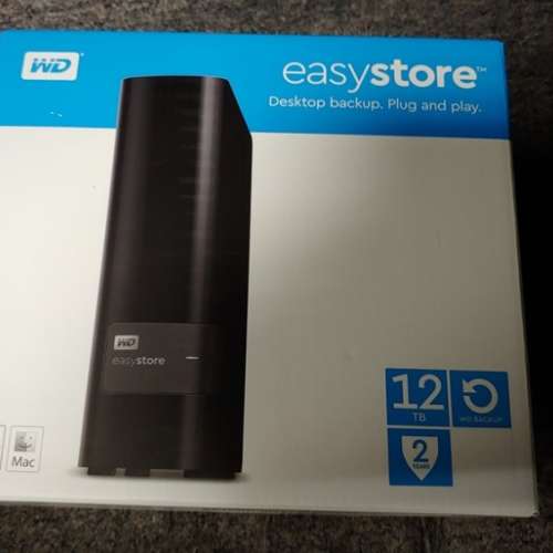 全新未開封 WD EasyStore 12TB USB3.0 外置硬碟