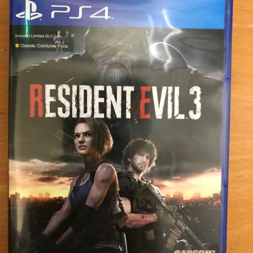 生化危機3 Resident Evil RE3 PS4 二手 未用code