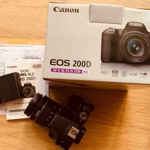 Canon EOS 200D EF-S 18-55 IS STM Kit 有單有保用至2021年2月