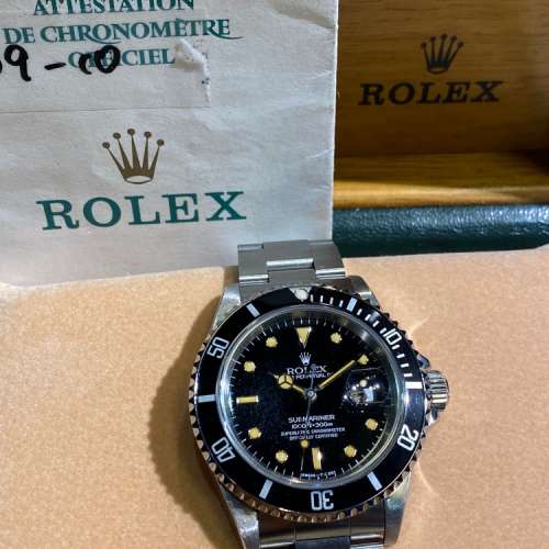 Rolex 勞力士 16610 Submariner Date T25 特色星塵面 有紙有盒
