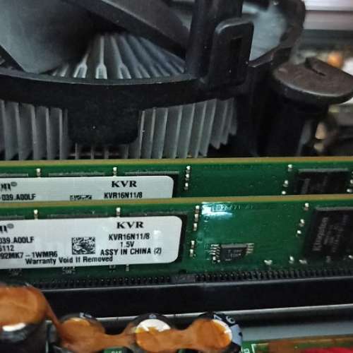 CPU i3-3220, RAM 8gb x 2 , MB GA-H77N-WIFI LGA1155(可能壞）, Fujitsu HD 120GB x2