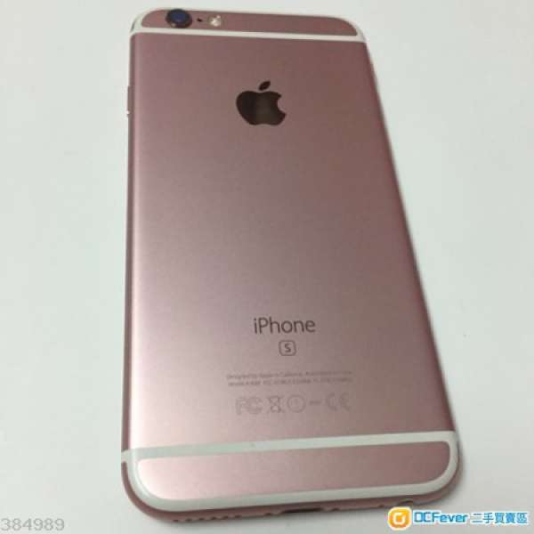 新淨 港行玫瑰金iPhone6s  plus 64gb.battery health90%
