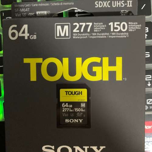 全新 Sony M-Series Tough SF-M64T UHS-II SDXC 64GB