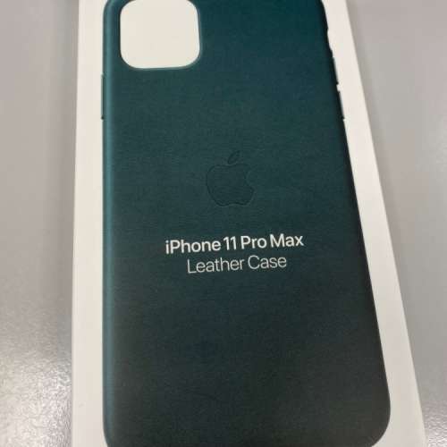 IPHONE11 PRO MAX / 11PROMAX , Apple原廠皮套 (leather Case Forest Green) Green...