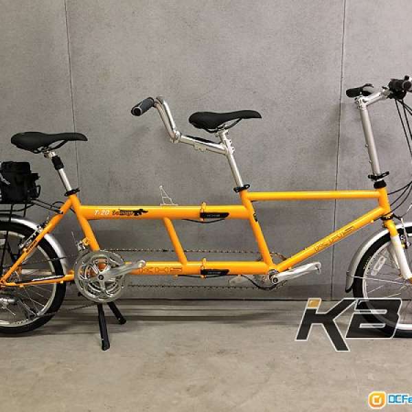 KHS T20 雙人旅行單車 可摺 27速 多色 (協力車 台灣製造 臘腸狗摺車 folding bike)