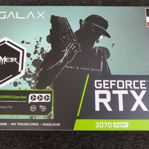(全新未開封) GALAX RTX2070 Super EX Gamer Black 8GB GDDR6 (水貨) 3風扇