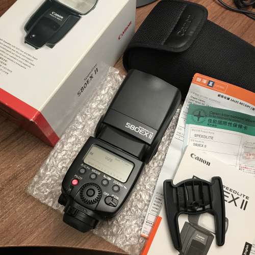 新淨行貨 Canon Speedlite 580EX II 閃燈 極少用 好新淨 made in Japan