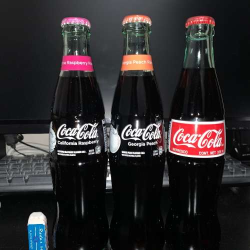 可口可樂 Coca Cola 玻璃樽 355ml 莓 桃 經典