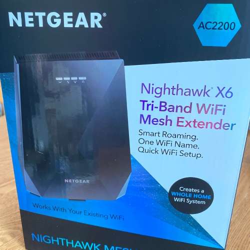 九成幾新  NETGEAR Nighthawk X6 Tri-Band WiFi Mesh Extender EX7700