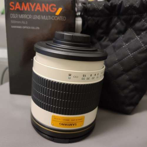 Samyang DSLR Mirror Lens 500mm F6.3 with Canon mount