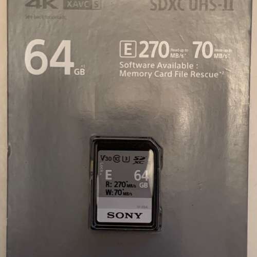全新未開Sony SF-E64 64GB SDXC