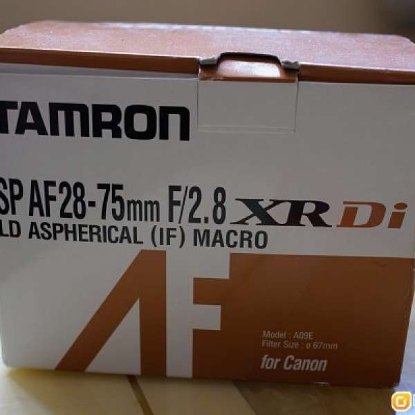 出售舊鏡Tamron 28-75mm F/2.8 (A09) Canon EF mount